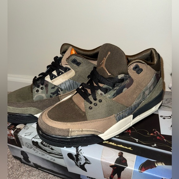 Nike Jordan Mens Air Jordan 3 DO1830 200 Patchwork Camo size 7.5 - Picture 7 of 10
